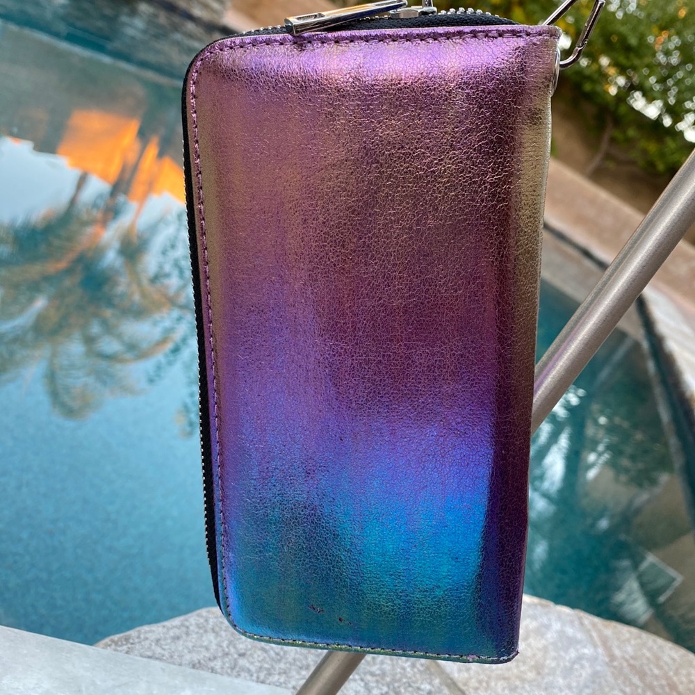BCBGeneration Karina Iridescent Wallet Wristlet